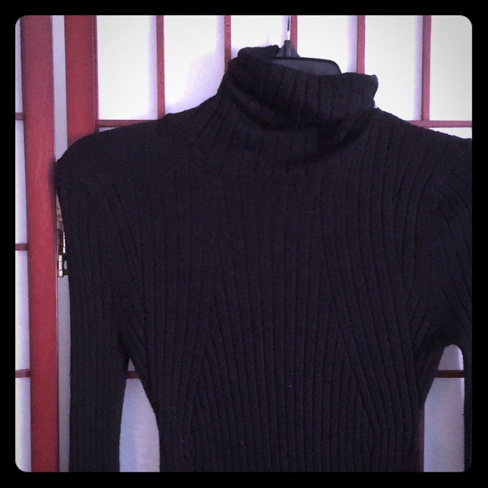 Black Zara turtleneck